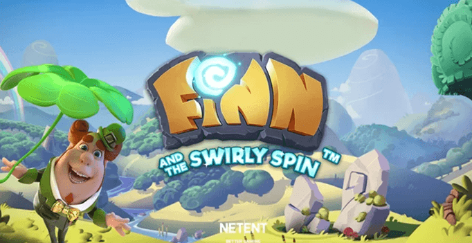 Finn and the Swirly Spin Slot Logo